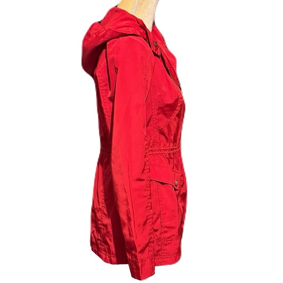 Vince Canuto Womens Parka Mid-Length Winter Red Hooded Jacket Size XS - Picture 3 of 10